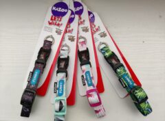 Kazoo funky collar plastic clip “doodles” design